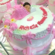 cake one month - baby shower - newborn - kue 1 bulan bayi (custom)16cm