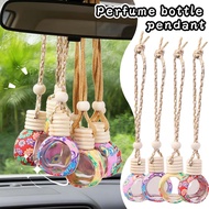 [24H Ship Out] 4Pcs Refillable Cap Perfume Diffuser, Thick Glass Bottle with Soft Clay Decoration, L