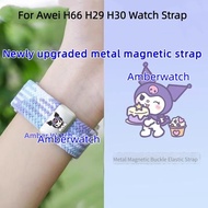Kuromi Newly Upgraded Metal Magnetic Strap For Awei H66 H29 H30 Watch Strap
