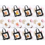 Cute cartoon capybara guinea pig tote bag TT22a shoulder bag