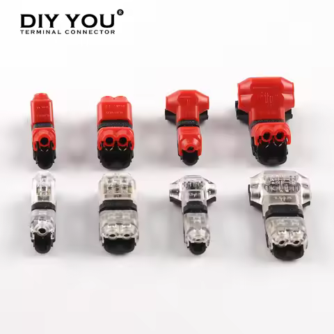 30/50/100PCS I/T type 1 Pin 2pin Quick Splice Scotch Lock Wire Connector for Terminals Crimp 24-18AW