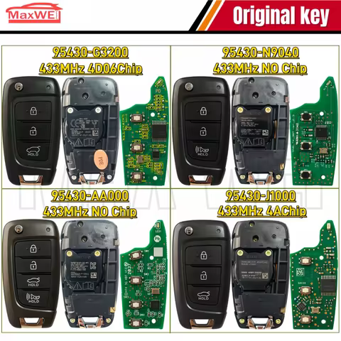 95430-G3200 OKA-450T 95430-N9040 95430-AA000 95430-J1000 433MHz 4D60/4A Original Folding Key For H-y