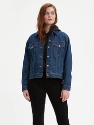 Levis® เสื้อแจ็คเก็ตยีนส์ รุ่น Ex-Boyfriend Trucker Jacket ทรงโอเวอร์ไซส์