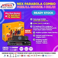 RIDA Receiver Nex Parabola Combo ( DVB S2 &amp; DVB T2 )