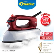 PowerPac  HEAVY DUTY IRON, 1.4KG  STEAM IRON (PPIN1129)
