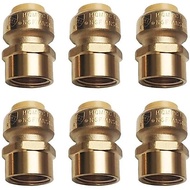 HQMPC 1/2" Pex Fitting Straight Coupling Push Fit PEX Fittings Female, Push-to-Connect Copper, CPVC,