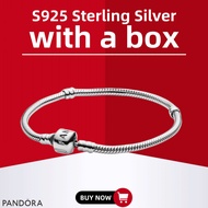 【Duty-Free Selection】Pandora Pure S925 Silver Latest Collection -  Pandora Moments Snake Chain Brace