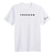 Freedom Tee Fashion American Charlie Kirk T-shirt, kapas, potongan longgar, untuk wanita/lelaki. T-s