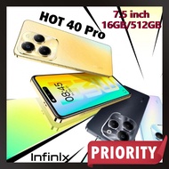 hp murah INFlNIX Note 40 Pro NFC 7.5 inch 90Hz 5G Handphone RAM 16GB ROM 512GB 6800mAh Smartphone mu
