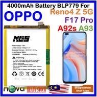 ORIGINAL NGS Brand 4000mAh Battery Bateri BLP779 Fit For OPPO A92s / OPPO A93 / OPPO F17 Pro / OPPO 
