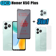 3in1 Honor X5C Plus Anti-Spy Privacy Tempered Glass for Honor X5C X5B X7D X7C X7B Screen Protector +