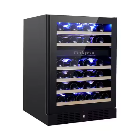 Hot Commercial Household Mini Bar Bottle Refrigerator Cooler Built-in Led Light Small Freestanding W