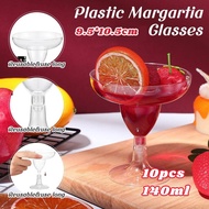 COD 10pcs 140ml (4oz) Champagne Glasses Plastic Cups Cocktail High-Legged One-Time Made Of Transpare