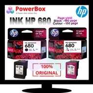 ORIGINAL Ink Cartridge HP 680 INK Black F6V27AA / HP 680 INK Tri-Colour F6V26AA