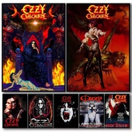 Pop Rock O_Ozzy O_Osbourne Band Art HD Linen Canvas Poster Wall Art Prints for Living Room Bedroom O