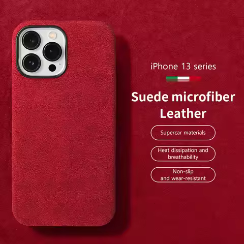 Clearance Sale for Magsafe Case Soft Suede Fur Car Leather Phone Case for iPhone 13 Pro Max 13Pro 14
