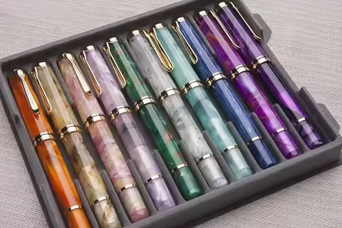 New ADMOK M800 Acrylic Piston Fountain Pen BOCK/Schmidt Soft Smooth No.6/35# Nib Inking Pelikan Copy