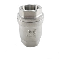 1/2" 3/4” 1” 1-1/4" 1-1/2" 2” （DN8-DN50）BSPT Stainless Steel SS304 Vertical Lift In Line Spring Chec