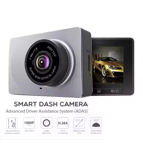 YI Smart Dash Cam For Car ADAS 2.7 Screen Full HD 1080P Dash Cam with Night Vision ADAS upgrade Inte
