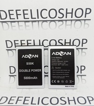 Batrai HP ADVAN S50K Baterai S5E 4G 4GS 5060 Batre Ori Double Power OK