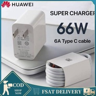 Huawei 66W Max Super Charger Fast Charging Wall charger With 6A Type C data cable for