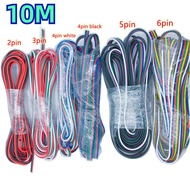 10m 2–6-pin Extension Cable Wire 22AWG for RGB/RGBW 5050 CCT WS2811/WS2812/3528 LED Strip Connector