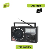 Aconatic วิทยุพกพา รุ่น AN-888 สีดำ (รับประกัน1ปี)