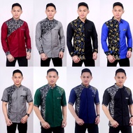 Koko Shirt For Adult Men Short Sleeve Batik Combination vitto signature Material Soft Cool