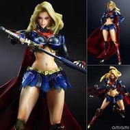 。☆哞哞小舖☆。Play arts 改 正義聯盟 DC SUPERMAN 女超人 港