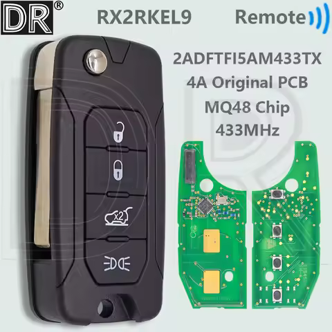 DR RX2RKEL9 Origianl 4A Chip PCB MQB48 Chip 433MHz Flip SIP22 Car Remote Key 2ADFTFI5AM433TX For Jee