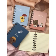 Mini Pocket Notebook Cute Bear Small Notebook Kawaii Journal Notepad Gift Stationery (9x11.5cm)