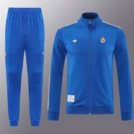 25-26 Real Madrid Blue long sleeve Jacket suit  夾克外套運動套裝