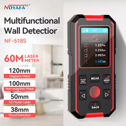 Noyafa NF-518S Metal Detector Underground Wall Scanner AC Wood Finder Cable Tracker Digital Level La