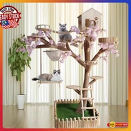Large cat tree cat climbing frame cat nest cat toy solid wood cat scratching post cat scratching board