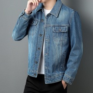 Denim Jackets 3 denim jackets for spring and autumn loose oversized casual jackets, American style lapel tops, men's jiahuiqi