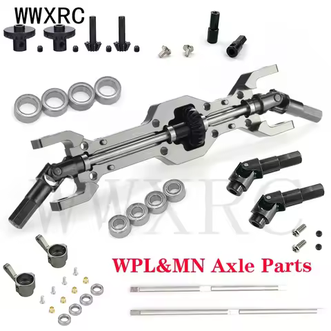 RC MN WPL Axle Replacement Part Metal Steel Gear Set Bearing for 1/16 WPL D12 B16 B24 C14 C24 1/12 M