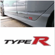 Sticker Type R Civic Fd2r TypeR R original size cutting Diecut material