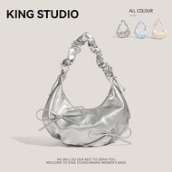 bag for woman sling bag for woman Niche Pleated Bow Shoulder Bag