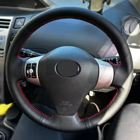 Car Accessories Steering Wheel Cover Leather Trim For Toyota RAV4 2006 2007 2008 2009 2010 2011 2012