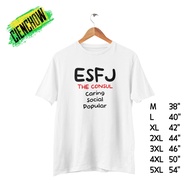 ESFJ T-Shirt MBTI Screen-Printed Shirt Round Neck Large Size