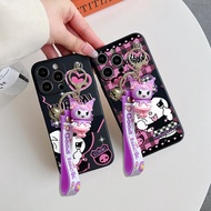 For Huawei Y5 2018 Y5 Prime Y5P Y6P Y6 2018 Y6 2018 Y5 Lite 2018 Prime 2018 Y6 2019 Y6 Pro 2019 Y6S Cute Kulomi Phone Case Soft Cover Cute TPU Case With Toy Key Chain Wrist Strap
