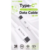 Bavin Type C to Type C 3A Fast Charging Data Cable CB-179