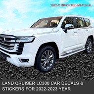 Fit for Toyota Land Cruiser 300 Car Sticker Land Cruiser LC300 Body stickers Waist Line decals