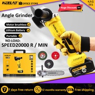 KEELAT Dual-Use Cordless Brushless Angle Grinder/handheld Wireless Chainsaw Dual Battery Portabl Cha