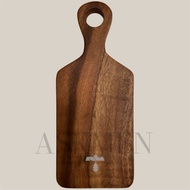 SMALL CHOPPING BOARD WITH HANDLE (1x6x14”)| CHEESE, FRUITS CUTTING BOARD| WOODEN| RUSTIC