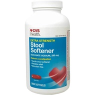CVS Health Extra Strength Stool Softener Docusate Sodium Softgels 250 mg, 500 Count