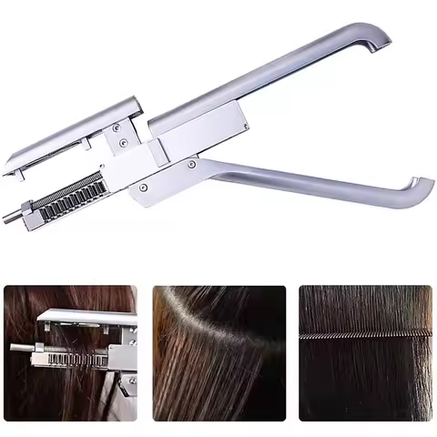 6D Hair Extension Machine Professional No-Trace Hair Extensions Tool 100% Real Human Hair Clip Buckl