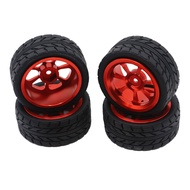 1/2/3 4pack/lot Aluminum Alloy RC Car Upgrade Wheel Rims For Wltoys 1/18 A949 Rim And Tires Wheels red 1Set