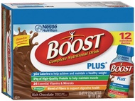 [USA]_Boost Nutritional Drinks Boost Plus Chocolate Ready To Drink, 8 fl oz bottles, Pack of 12