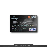 Stiker Kartu Atm Garskin Skin Card Custom Bank BNI Prioritas Sticker Kartu Atm BNI | Bri | Mandiri |